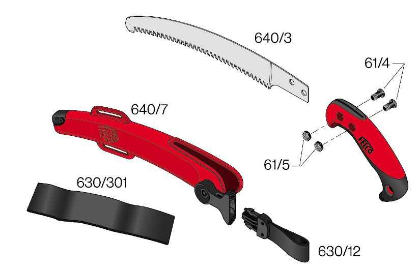 Felco 640 Κυρτό Χειροπρίονο Κλαδέματος 27cm